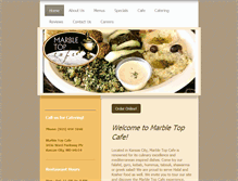Tablet Screenshot of marbletopcafe.com